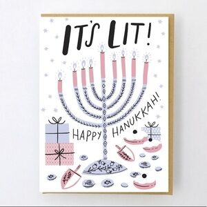 NEW Hello Lucky Happy Hanukkah greeting card